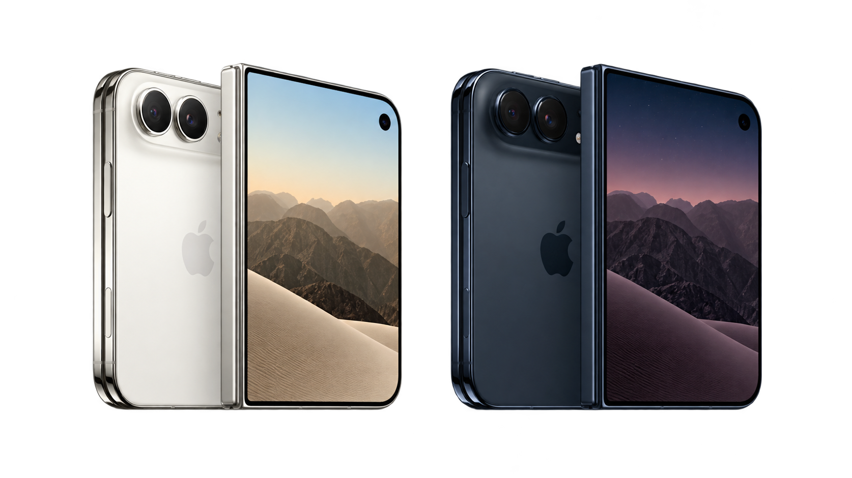 Apple iPhone Duo in star white and night sky